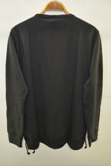 2016 A/W NUMBER (N)INE SIDE LACE-UP SWEAT SHIRTS BLACK