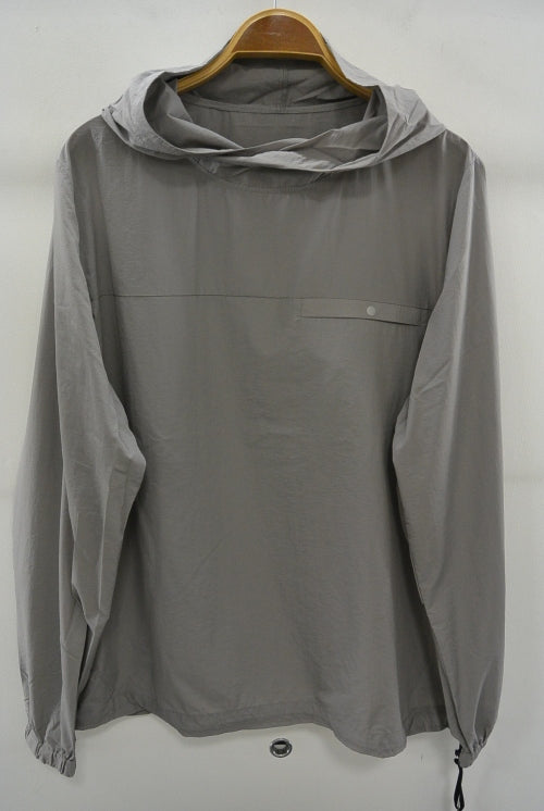 2016 A/W NUMBER (N)INE POCKETABLE HOODED PULLOVER SHIRTS_NYLON PEACH GRAY