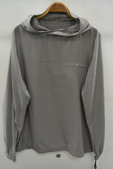 2016 A/W NUMBER (N)INE POCKETABLE HOODED PULLOVER SHIRTS_NYLON PEACH GRAY