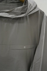 2016 A/W NUMBER (N)INE POCKETABLE HOODED PULLOVER SHIRTS_NYLON PEACH GRAY