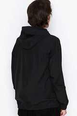 2016 A/W NUMBER (N)INE POCKETABLE HOODED PULLOVER SHIRTS_NYLON PEACH BLACK