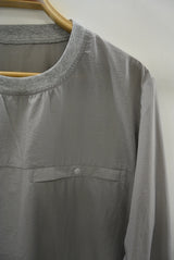 2016 A/W NUMBER (N)INE POCKETABLE PULLOVER SHIRTS_NYLON PEACH GRAY