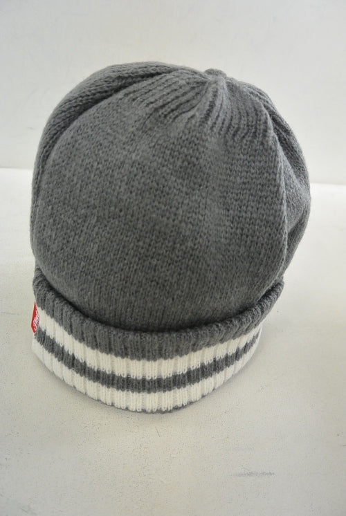 2015 A/W TMT LINE KNIT CAP GRAY