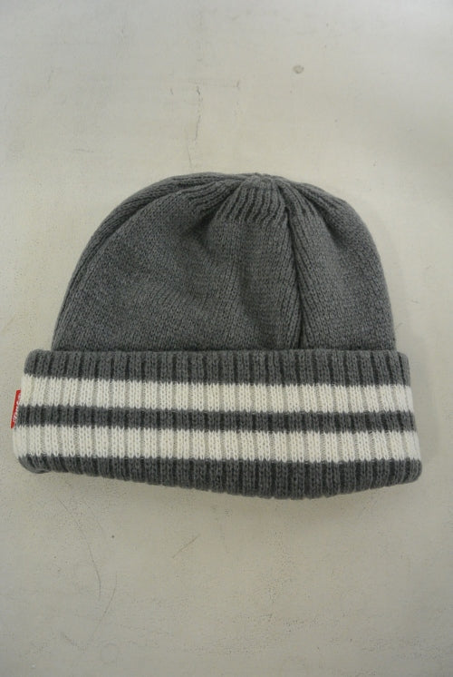 2015 A/W TMT LINE KNIT CAP GRAY