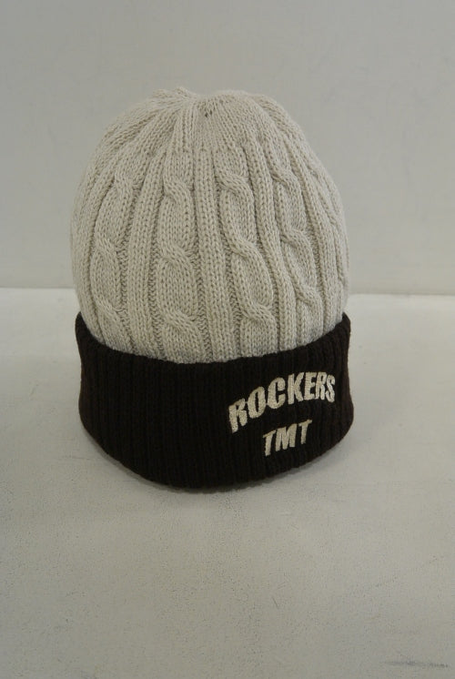 2015 A/W TMT COMBINATION CABLE KNIT CAP BEIGE