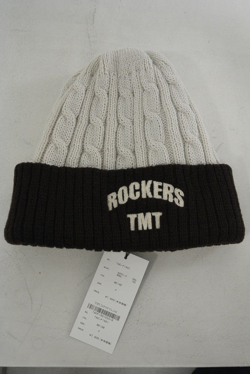 2015 A/W TMT COMBINATION CABLE KNIT CAP BEIGE