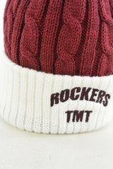 2015 A/W TMT COMBINATION CABLE KNIT CAP BURGUNDY