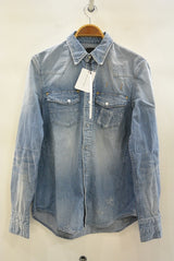2016 A/W n(n) BY NUMBER (N)INE WESTERN SHIRTS_DENIM(DAMAGE) BLUE