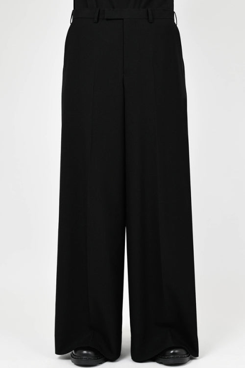 2025 A/W LAD MUSICIAN WOOL GABARDINE WIDE FLARE SLACKS