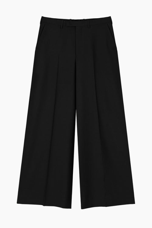 2025 A/W LAD MUSICIAN WOOL GABARDINE WIDE FLARE SLACKS