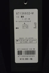 2016 A/W GalaabenD ウールカシミアカルゼ chesterfield CT 02/BLACK