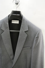 2015 A/W LITHIUM HOMME GREY MOHAIR WOOL NOTCHED MIDDLE 2B-JKT M-GREY