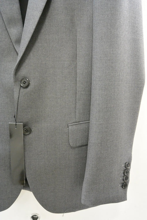 2015 A/W LITHIUM HOMME GREY MOHAIR WOOL NOTCHED MIDDLE 2B-JKT M-GREY