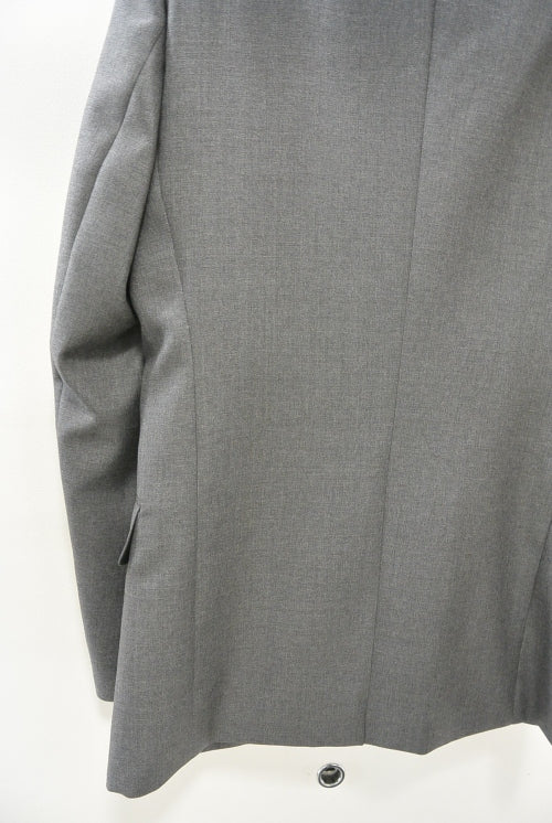 2015 A/W LITHIUM HOMME GREY MOHAIR WOOL NOTCHED MIDDLE 2B-JKT M-GREY