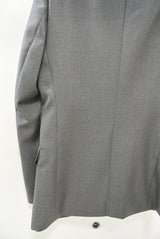 2015 A/W LITHIUM HOMME GREY MOHAIR WOOL NOTCHED MIDDLE 2B-JKT M-GREY