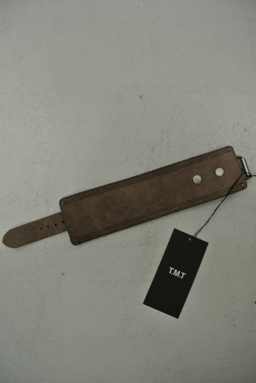 2014 A/W TMT LEATHER BANGLE BLACK
