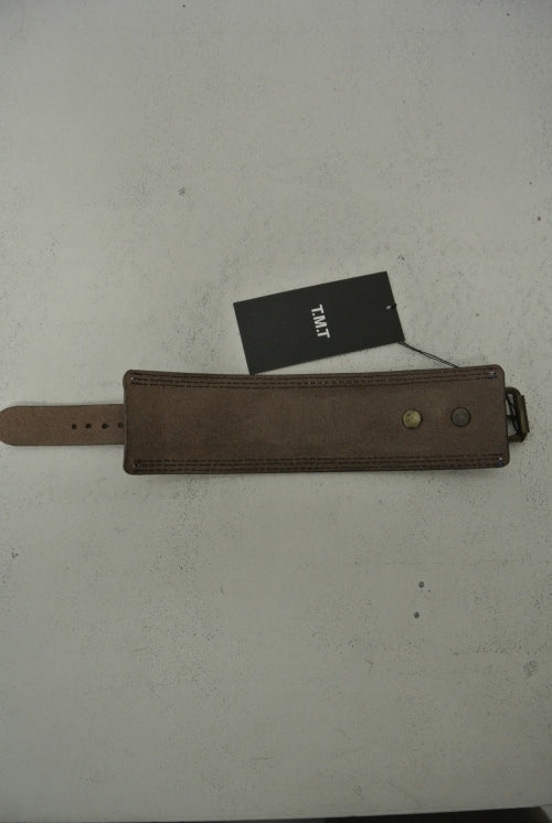 2014 A/W TMT LEATHER BANGLE BROWN