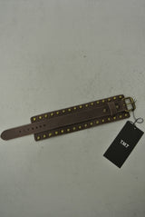 2014 A/W TMT LEATHER BANGLE STUDS BROWN