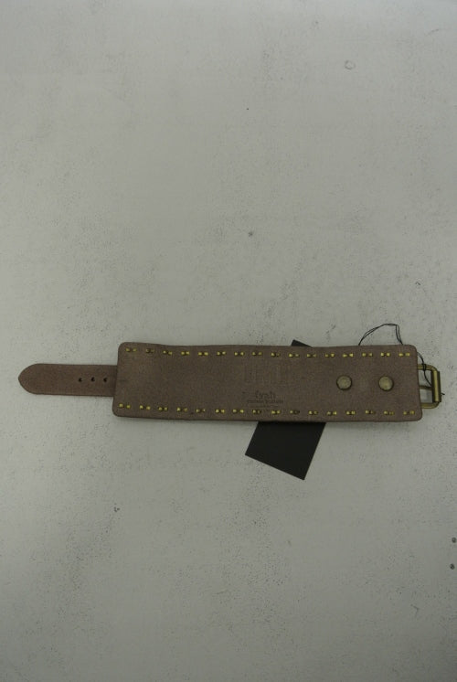 2014 A/W TMT LEATHER BANGLE STUDS BROWN