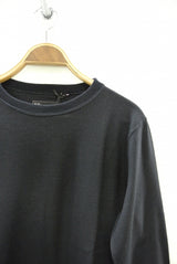 2014 A/W n(n) BY NUMBER (N)INE Crew neck L/S NAVY