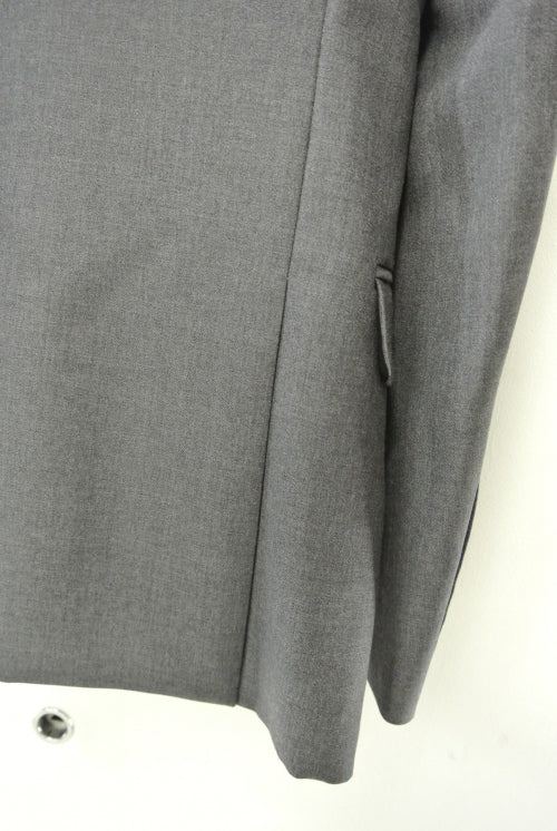 2014 A/W LITHIUM HOMME GREY MOHAIR WOOL PEAKED SHORT 1B-JKT M-GREY