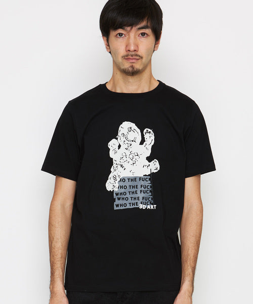 2019 A/W NUMBER (N)INE 3D soft texture_T-SHIRT