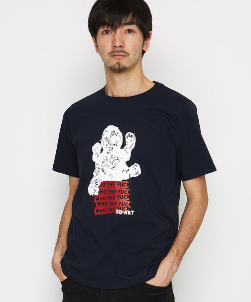 2019 A/W NUMBER (N)INE 3D soft texture_T-SHIRT