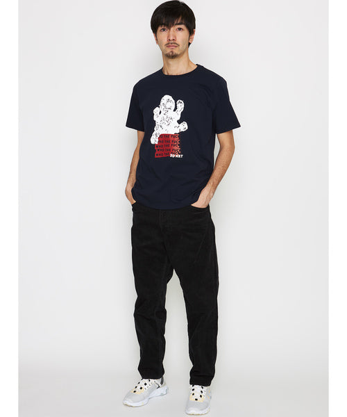 2019 A/W NUMBER (N)INE 3D soft texture_T-SHIRT