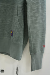 2016 A/W TMT SLAB FRENCH TERRY PULLOVER PARKA (REVERSE) BLUE GREEN