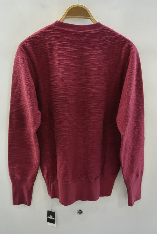 2016 A/W TMT SLAB FRENCH TERRY CREW NECK (REVERSE) BURGUNDY