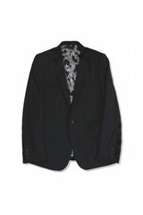 2015 A/W NUMBER (N)INE 1B Tailored Jacket_Pattern BLACK-CHEKER FLAG 