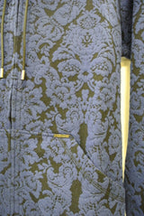 2014 A/W GalaabenD アラベスクキルト ジャガードparka 70/C.BLUE×BLACK