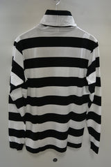 2015 A/W NUMBER (N)INE Border Turtle Neck WHITExBLACK