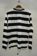 2015 A/W NUMBER (N)INE Border T-Shirts L/S _THE REDISUN 69 WHITExBLACK
