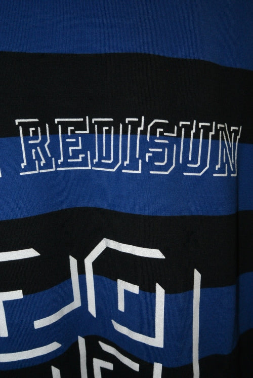 2015 A/W NUMBER (N)INE Border T-Shirts L/S _THE REDISUN 69 BLUExBLACK