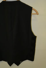 2015 A/W NUMBER (N)INE Tailored Vest_Pattern BLACK-CHEKER FLAG
