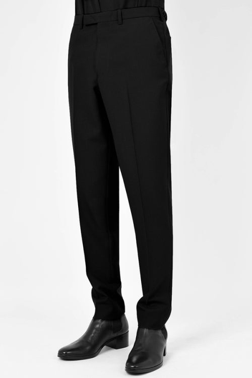 2025 A/W LAD MUSICIAN WOOL GABARDINE SLIM SLACKS