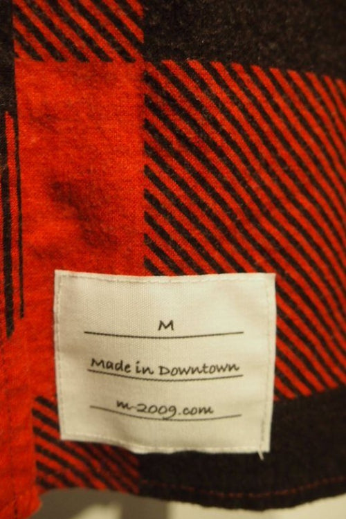 2015 A/W M / original buffalo check shirts (red) 