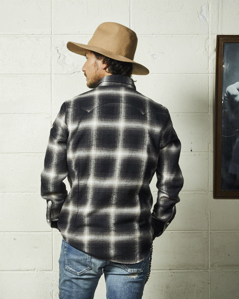 2020 A/W TMT HERRINGBONE OMBRE PLAID SHIRTS (TSHF2004)
