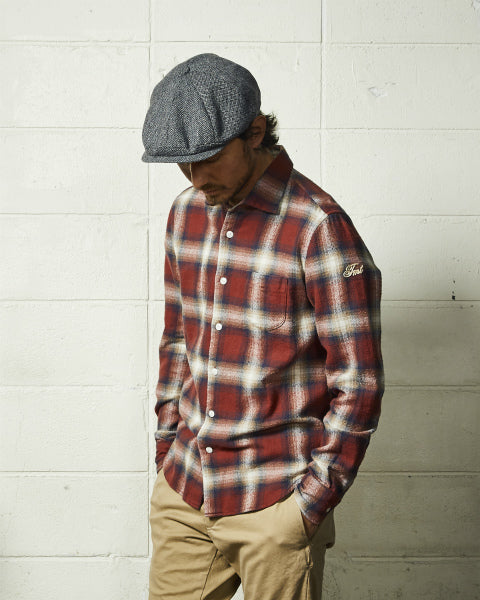 2020 A/W TMT HERRINGBONE OMBRE PLAID SHIRTS (TSHF2004)