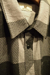 2015 A/W M / original buffalo check shirts (gray) 