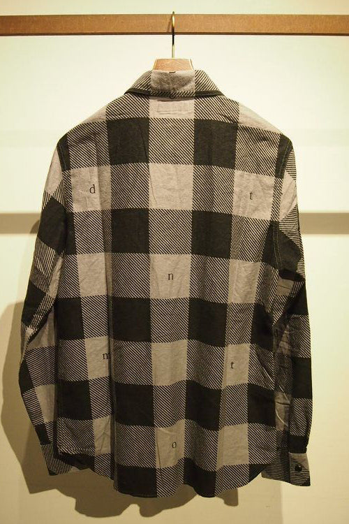 2015 A/W M / original buffalo check shirts (gray) 