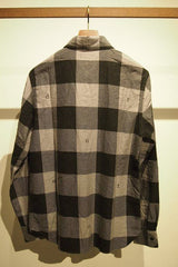 2015 A/W M / original buffalo check shirts (gray) 
