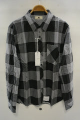 2015 A/W M / original buffalo check shirts (gray) 