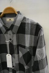 2015 A/W M / original buffalo check shirts (gray) 