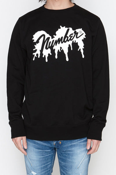 2018 A/W NUMBER (N)INE number9 PAINT_REGULAR SWEATSHIRT