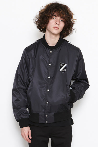 2017 A/W NUMBER (N)INE NYLON VARSITY JACKET_ZIG ZAG BORDER 