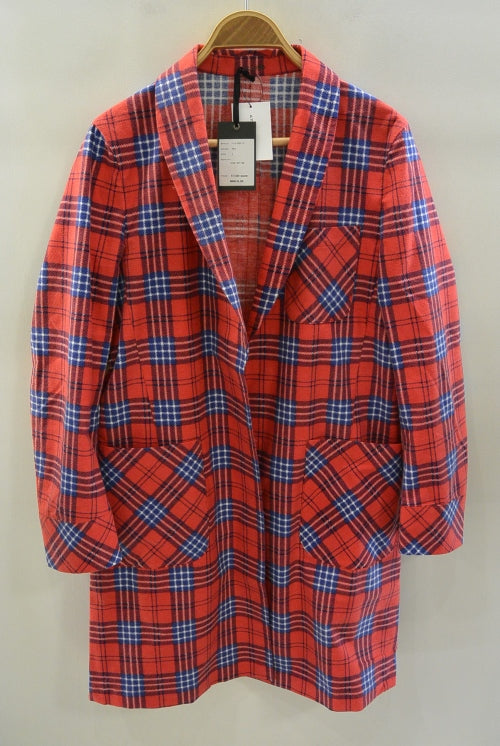 2016 A/W NUMBER (N)INE GOWN_FLANNEL CHECK RED