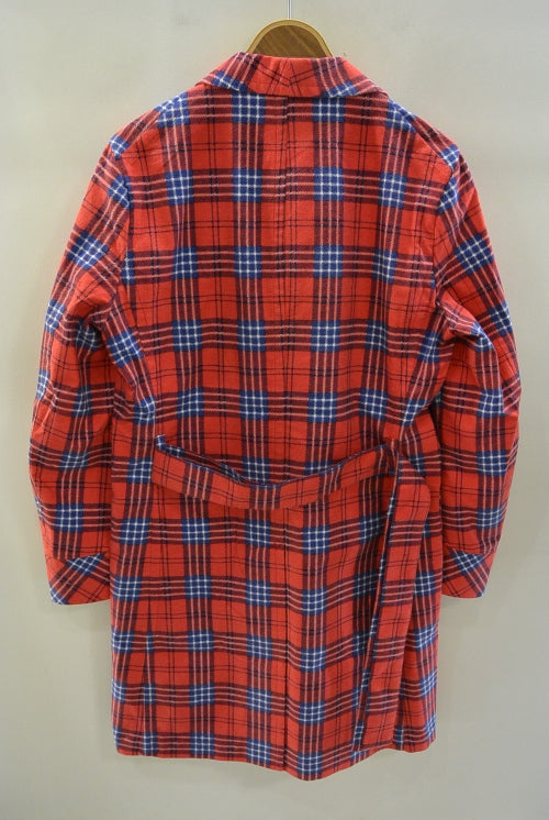 2016 A/W NUMBER (N)INE GOWN_FLANNEL CHECK RED