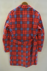 2016 A/W NUMBER (N)INE GOWN_FLANNEL CHECK RED